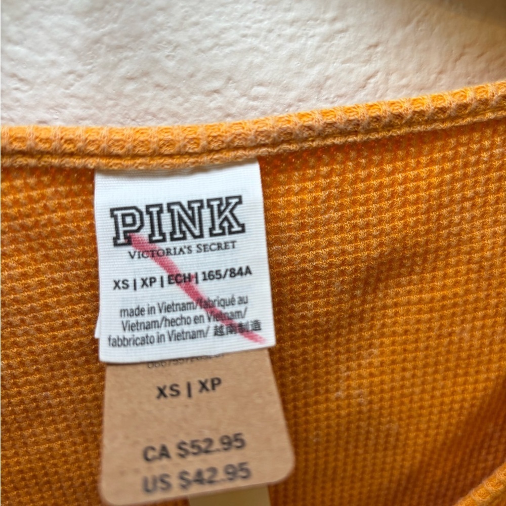 PINK Victoria's Secret Orange Long Sleeve Dress - Picture 4 of 7